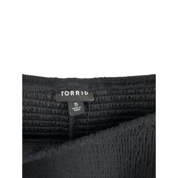 Torrid Peplum Washable Crinkle Gauze Smocked Tank Top Size 5X - Picture 5 of 10